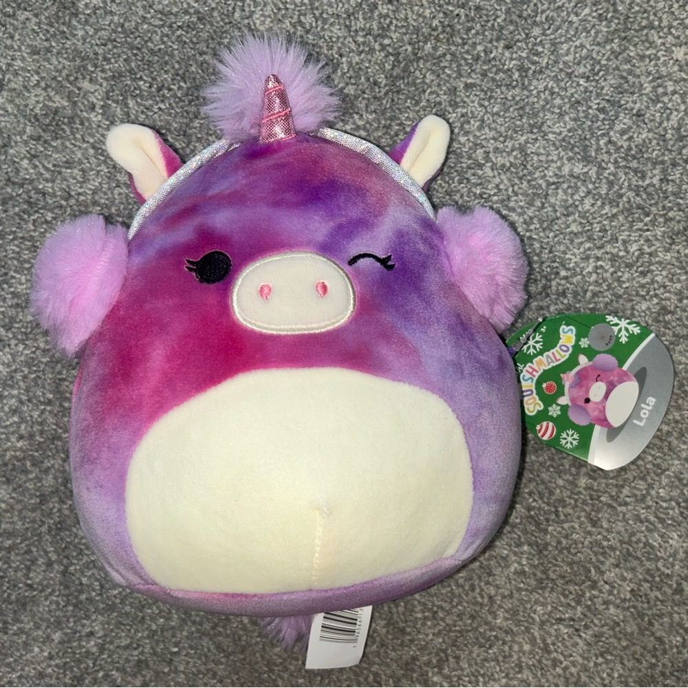 Squishmallows Pink and Purple Lola Unicorn - Squishmallow - Unicorn - Lola